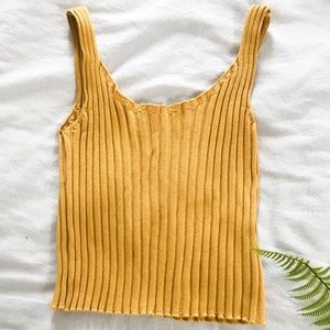 SHEIN Gold Tank 🌿 NWOT